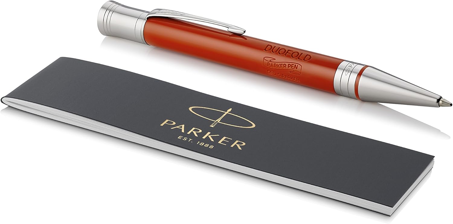 parker 派克 duofold 圆珠笔 | 经典复古大红色 | 中点黑色墨水芯