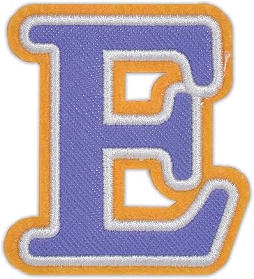 iscream go 希腊字母刺绣装饰 2.5 英寸粘性后贴片 epsilon one size