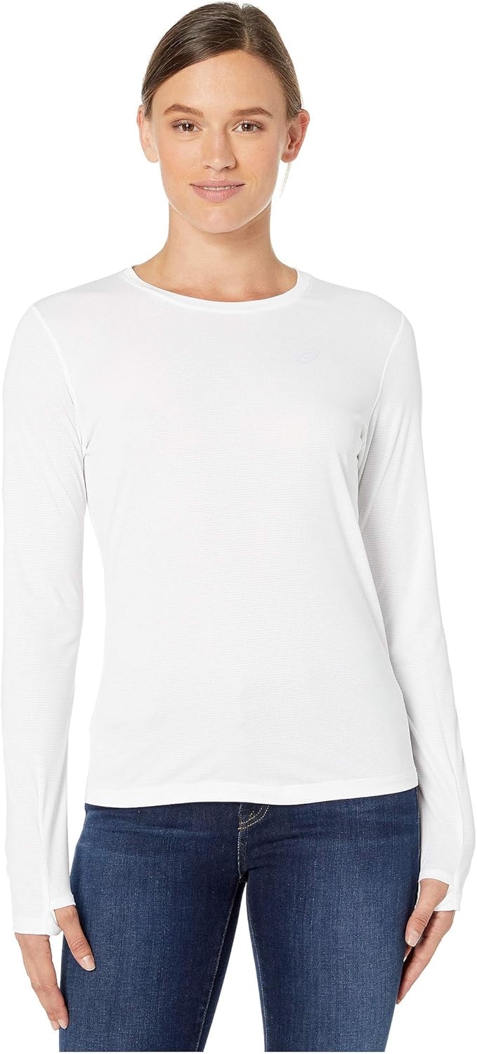 asics 银色长袖上衣