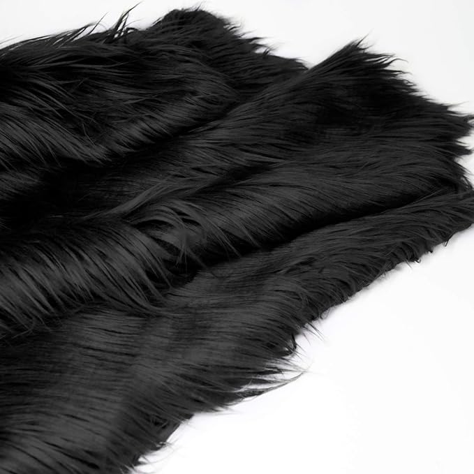 人造毛皮面料半码62x18英寸26种颜色可选毛绒毛皮补丁适用于毛皮套装