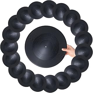 48 厘米空白乙烯基唱片复古假唱片装饰墙壁美学家庭工作室房间,圆盘