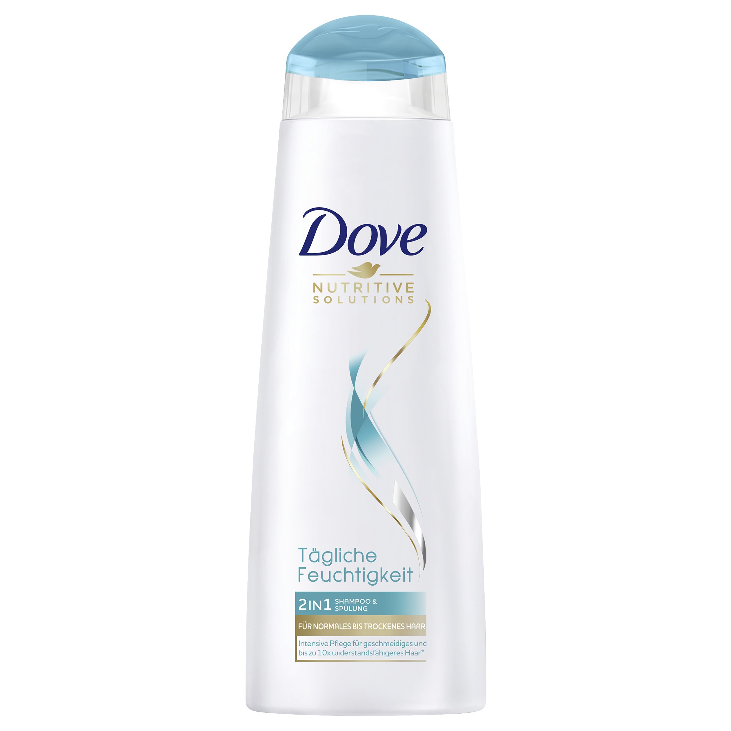 Dove Nutritive Solutions 2 in 1 Shampoo for normal to dry hair, 6 bottles (6 x 250ml)