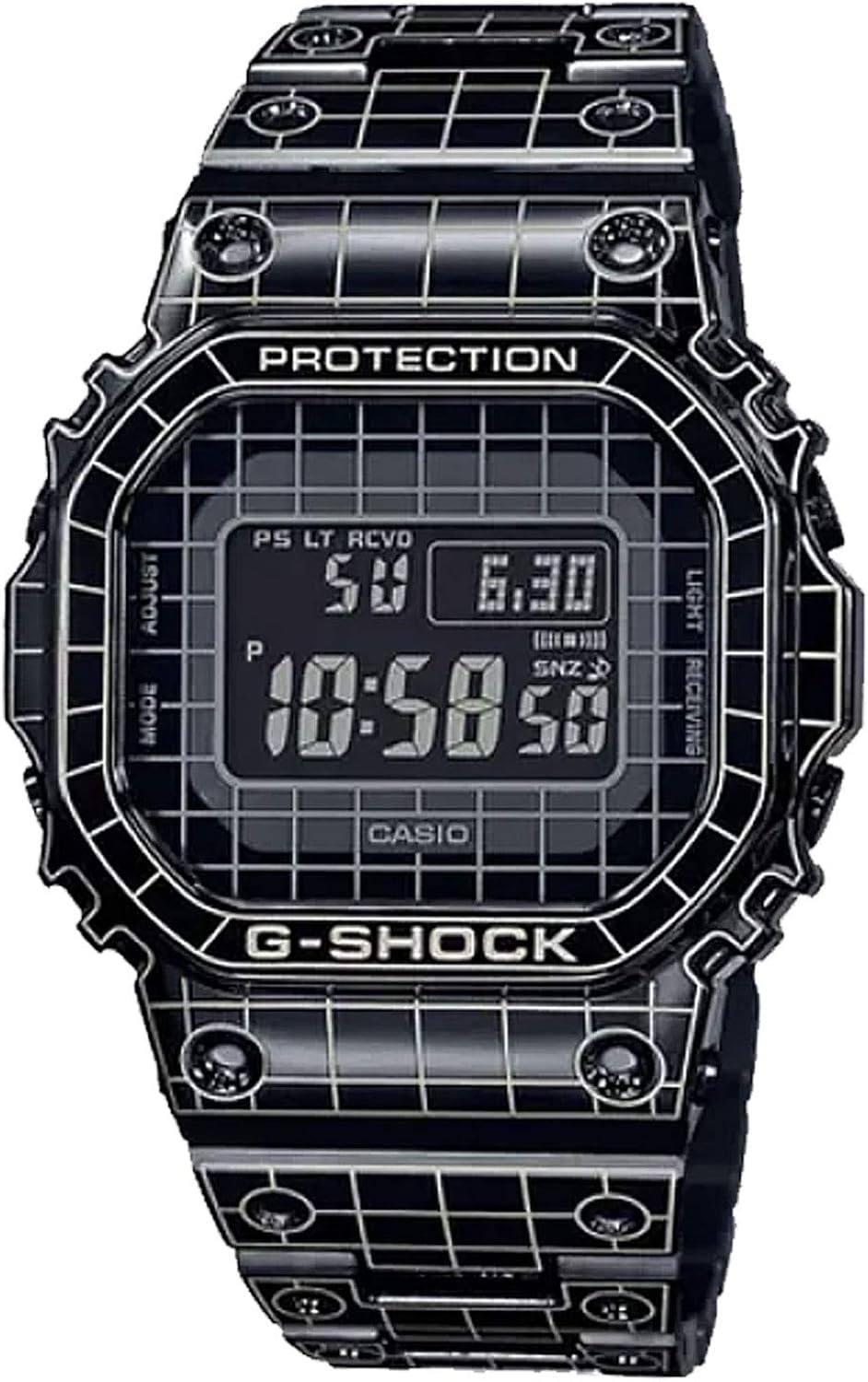 Casio 卡西欧g Shock Gmw B5000cs 1 限量版全金属网格隧道男式数字手表 钟表 亚马逊中国