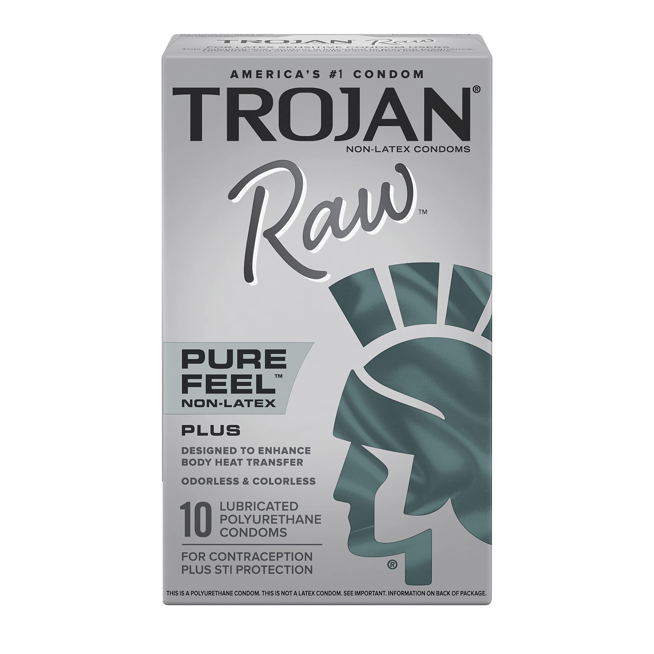 Trojan Raw non-latex lubrication * set,10ct