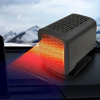 挡风玻璃加热器除霜器挡风玻璃除雾器插入汽车点烟器(红色)购海外购