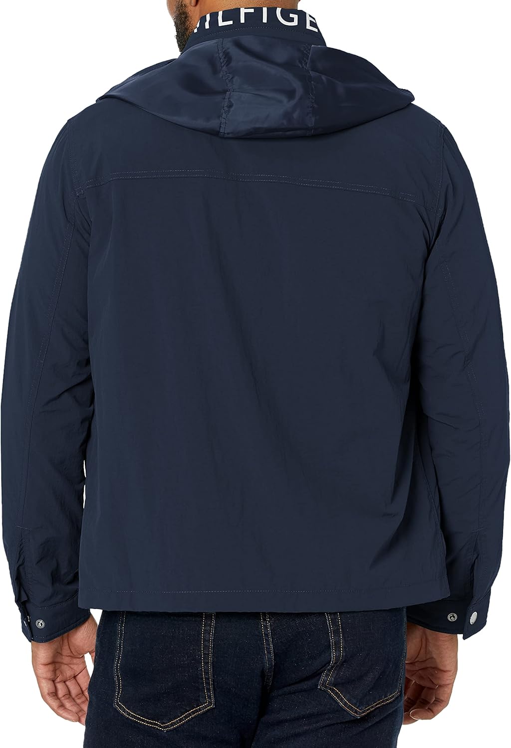 tommy hilfiger 汤米·希尔费格 男士 立领 轻便 帆船夹克,海军蓝,3x