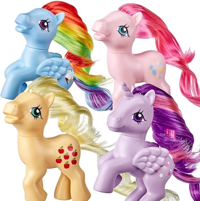 my little pony friendship is magic 复古彩虹小马 4 件套,pinkie