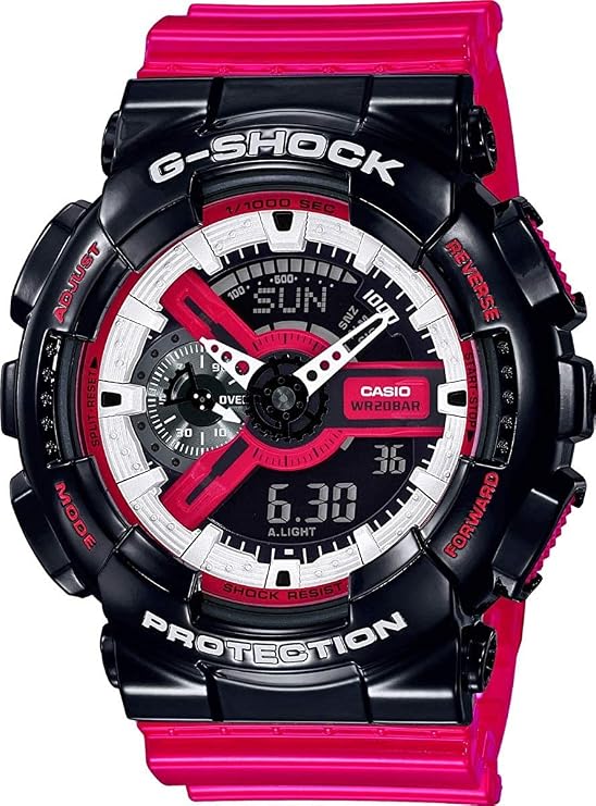 casio 卡西欧 石英手表 树脂表带 ga-110rb-1aer