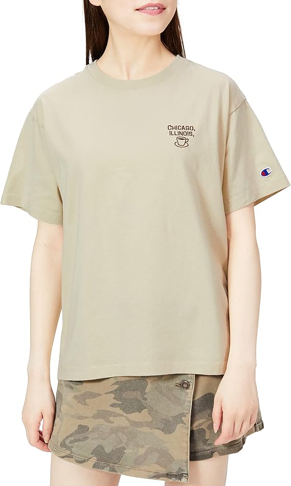 champion t恤 短袖 纯棉 c标 宽松版型 短袖t恤 女士 休闲 cw-v325