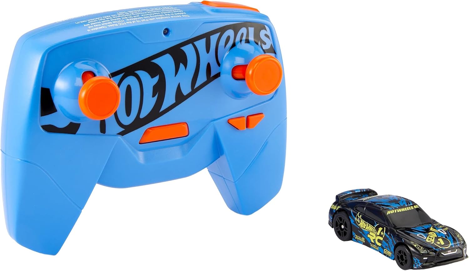 Hot Wheels R C 1 64 17 Nissan Gt R R35 无线电控制模型车 用于赛道或场外比赛 便捷充电端口 包括汽车 控制器和适用于儿童和收藏家的适配器