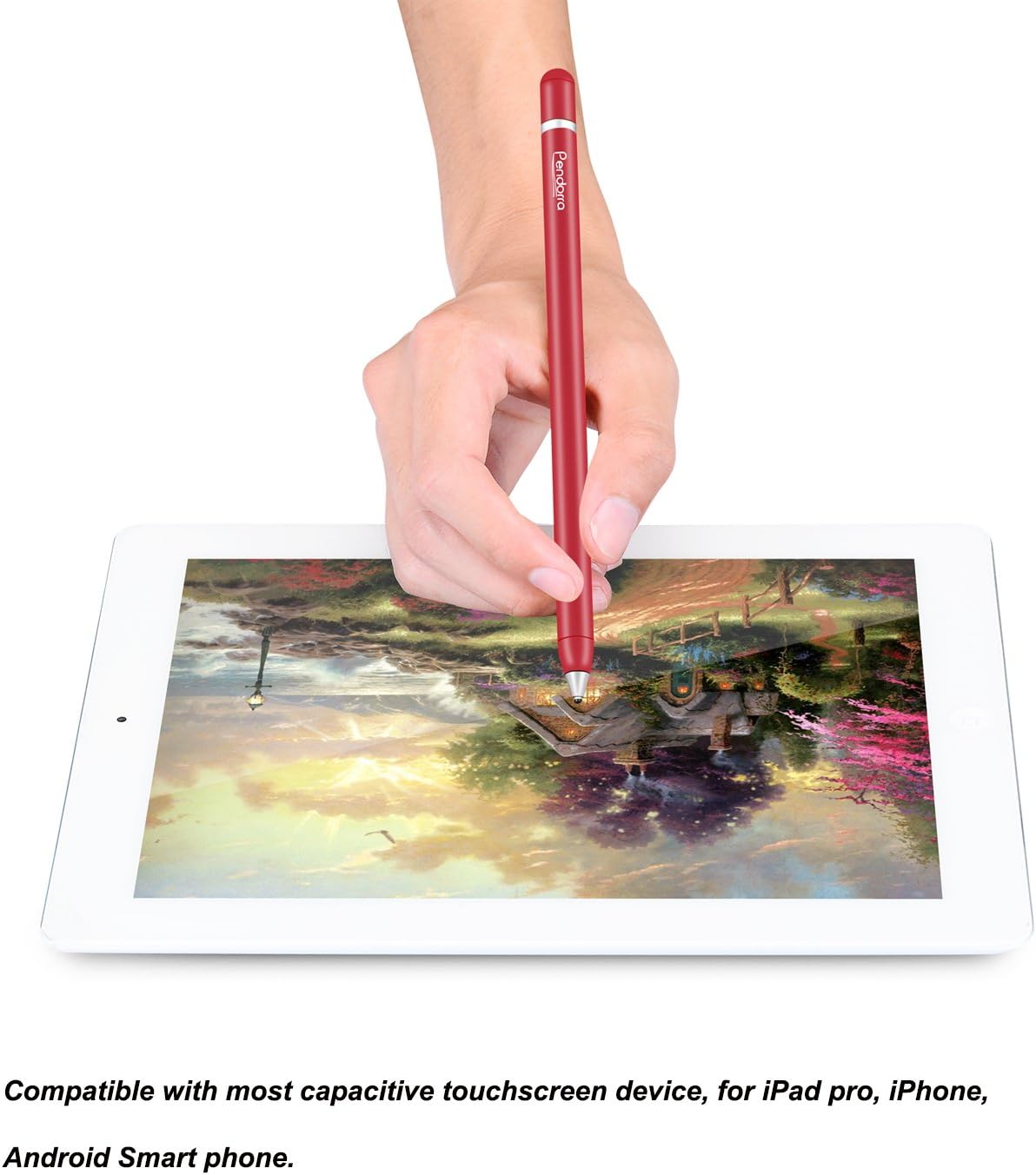 Pendorra Active 精致尖头触控笔适用于ipad Iphone Windows 平板电脑 Android 和其他电容式触控屏设备 电脑 It 办公 亚马逊中国