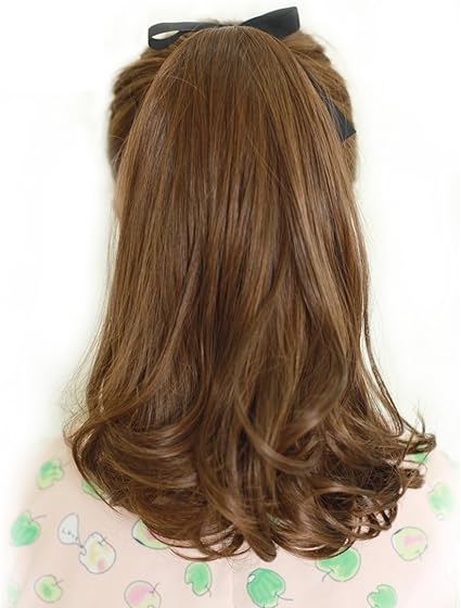 聚航梨花卷假马尾绑式短卷发卷马尾微外卷式接假发片mw85q 化妆 亚马逊中国