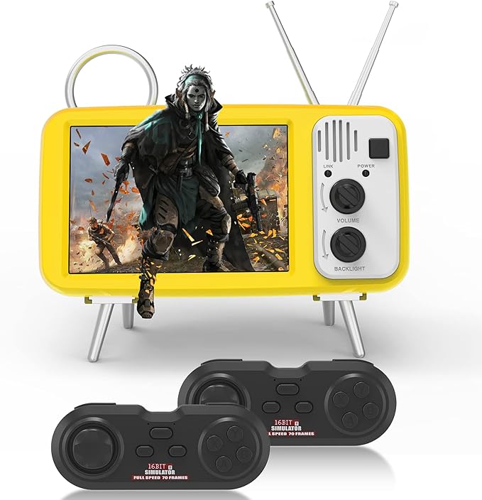 视频游戏播放器内置 5000 经典游戏电视风格 10 个模拟器游戏控制台