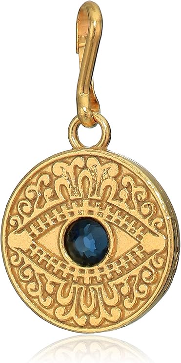 alex and ani 符号之路可调节女士戒指,邪眼坠饰,925 纯银,适合戒指