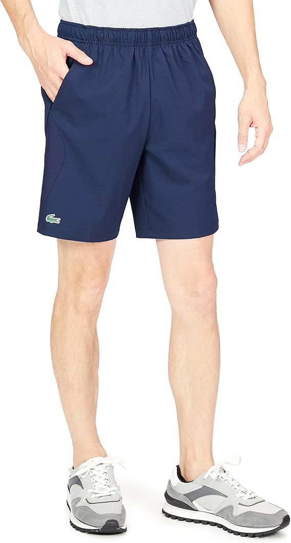 lacoste 法国鳄鱼 裤子 [官方] 再生涤纶弹力短裤 男士 gh9420l