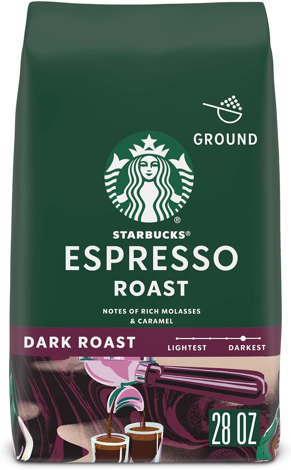 Starbucks Ground Coffee—Dark Roast Coffee—Espresso Roast—100 Arabica—1