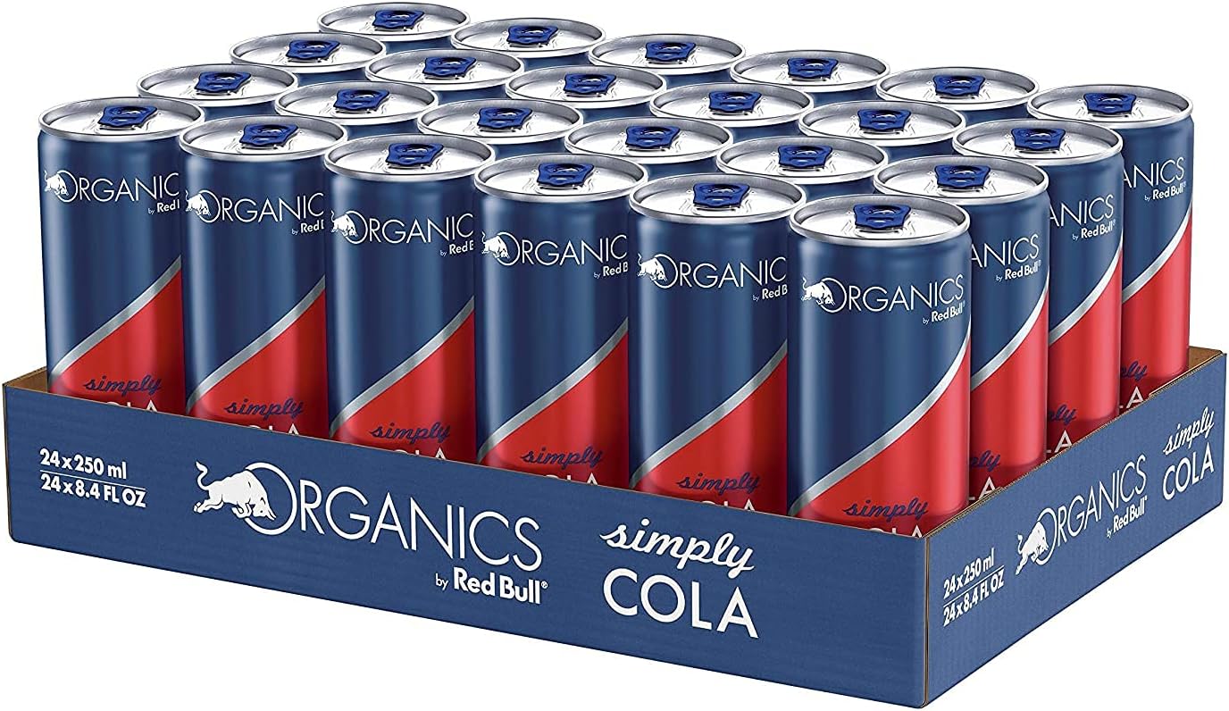 Organics By Red Bull Simply Cola 可乐 24 X 250毫升 不含押金 饮料 亚马逊中国 食品