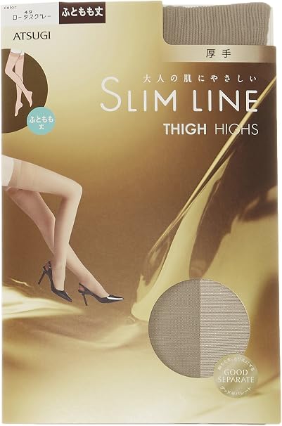 厚木 Atsugi 长筒袜slim Line 加厚及大腿长筒袜 3双装 Atsugi 厚木 服饰箱包 亚马逊中国