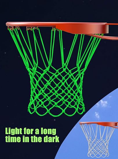 Scione 发光篮球框套装 带led 户外篮球和夜光篮球网尺寸7 官方尺寸和重量 夜间篮球运动glow Net 亚马逊中国 运动户外休闲