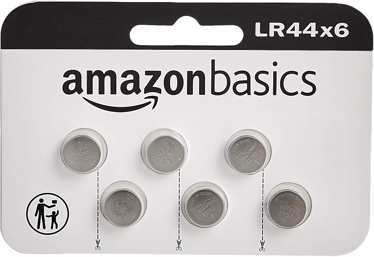 Amazonbasics Lr44 碱性纽扣电池 6件装 亚马逊中国 电子产品
