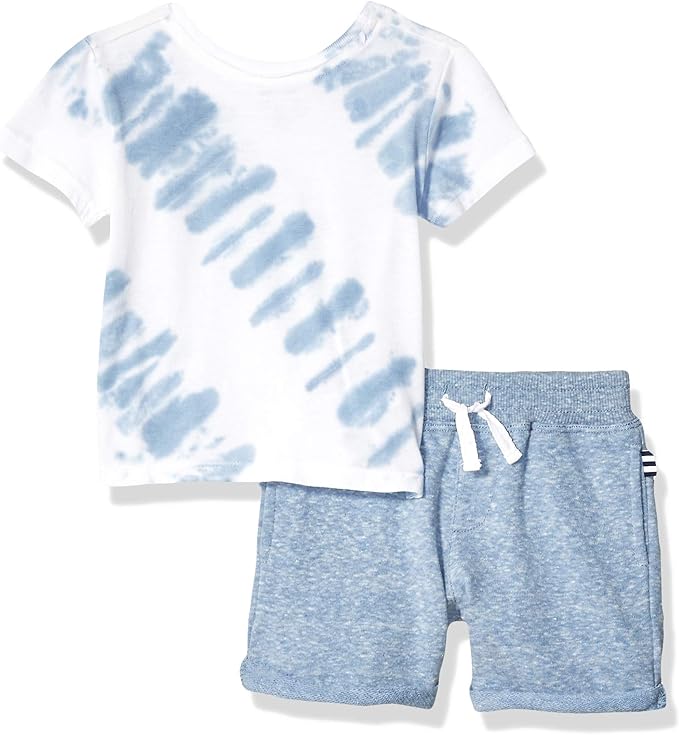 splendid 男婴扎染 t 恤套装,白色 veranda 6/12