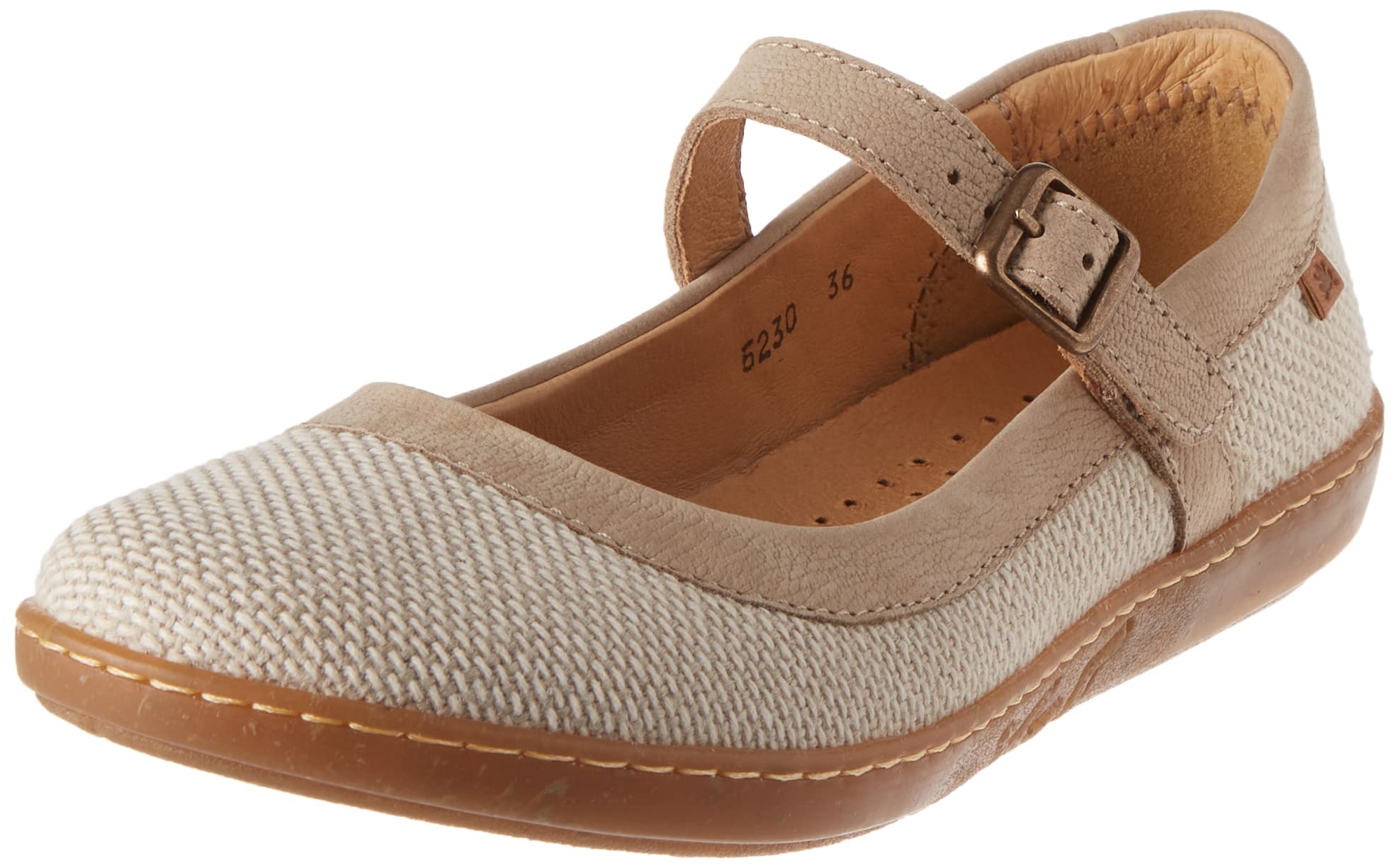 El Naturalista women's Coral Mary Jane flats