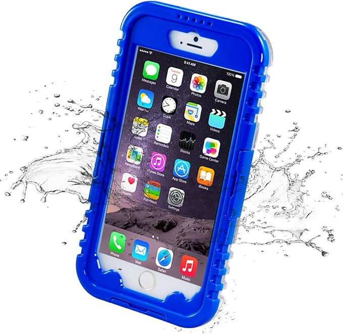 Iphone 6防水手机壳 Ithroughtm 防水 防尘 防雪 防震保护套带touched 透明屏幕保护膜 提供防水保护高达6 1 M 重型防护便携手机壳适用于iphone 6 11 9 Cm