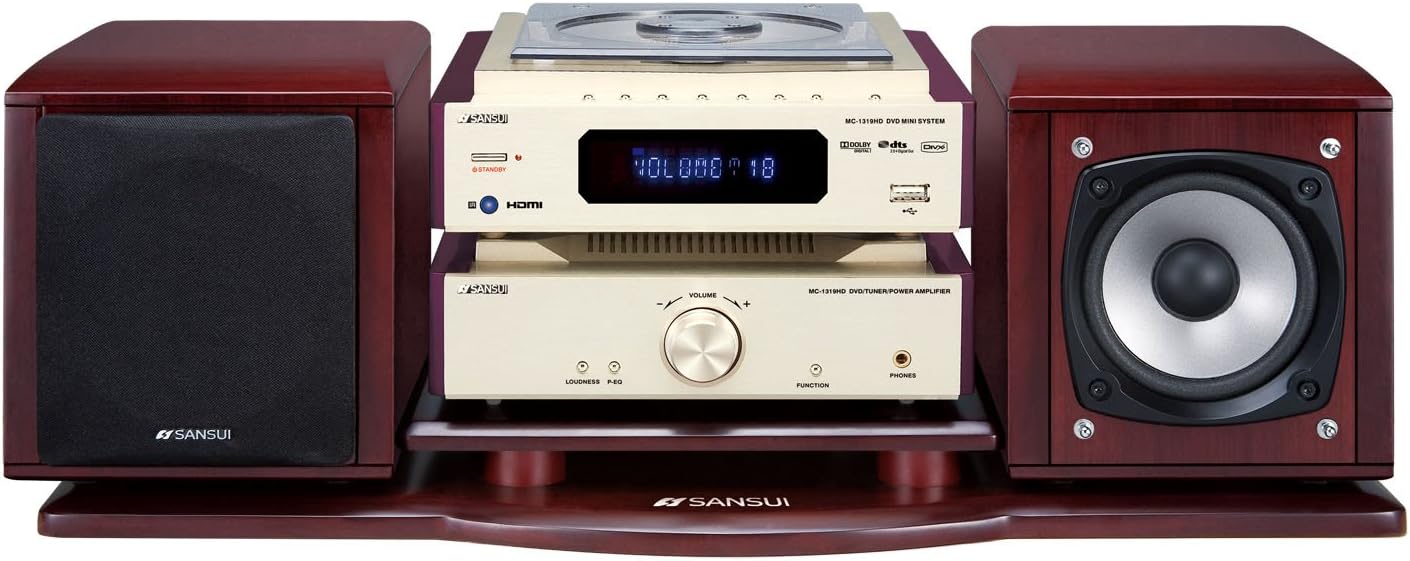 sansui 山水mc-1319hd迷你组合音响(浅香槟金)