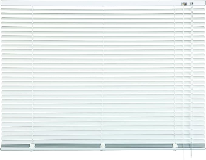 mydeco03 60 x 130 厘米 铝制百叶窗 白色;包括操作杆,盖板支架