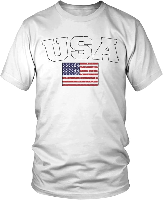 amdesco 男式美国国旗 t 恤