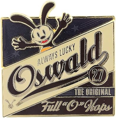 disney parks 复古 oswald 幸运兔 pin full"o" hops