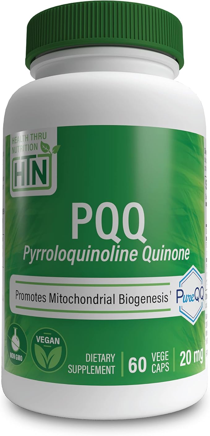 health thru nutrition pureqq 吡咯并喹啉醌 (pqq) 素食胶囊,20 毫克