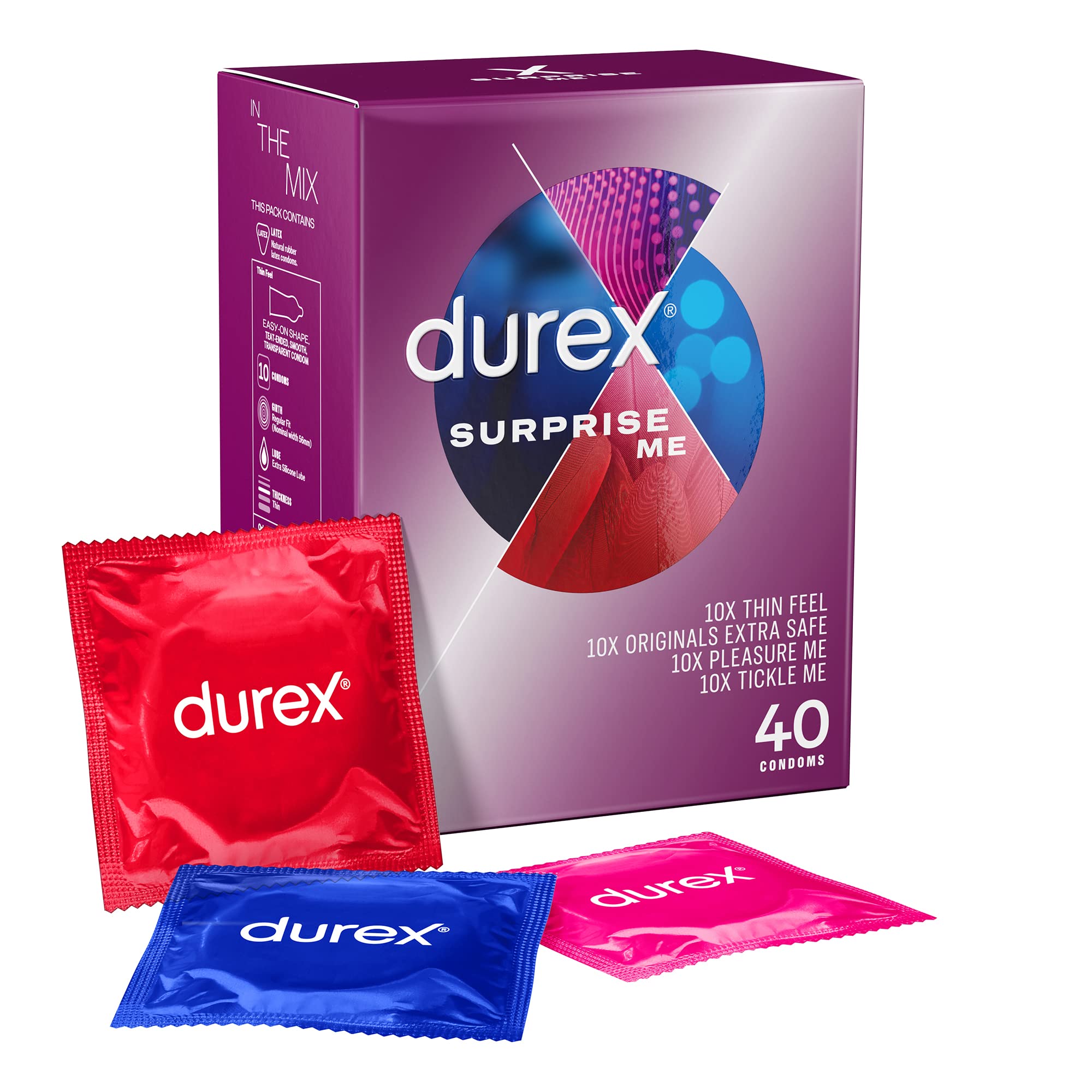 durex Bulk Surprise Me Multiple combination condoms,40 packs