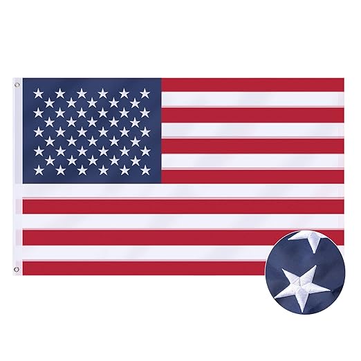 vicdria 佐治亚州旗 4x6 英尺,豪华刺绣重型聚酯耐用 ga 室外旗帜
