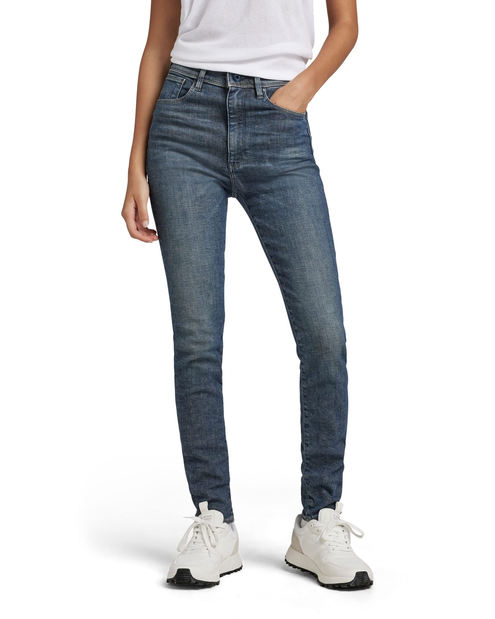 G-STAR RAW Women's Kafey ultra-high-waisted skinny jeans