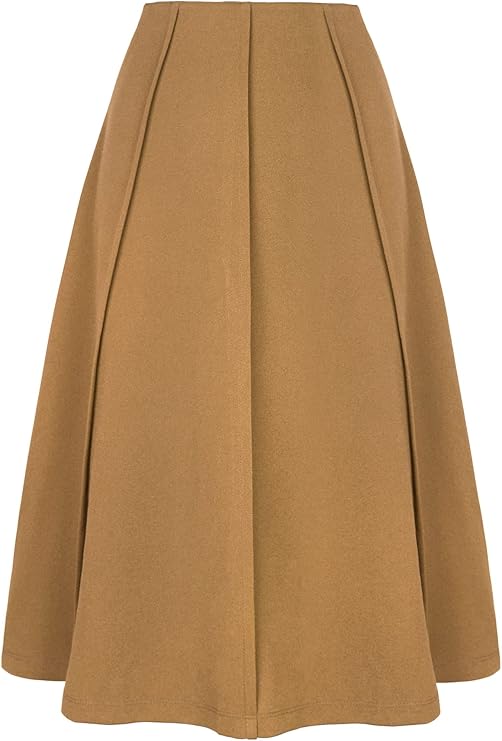 allegra k 喇叭裙女式高腰纯色办公室百褶裙