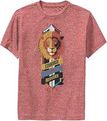 哈利波特儿童 courage determination bravery t 恤, 杂红色, 小号