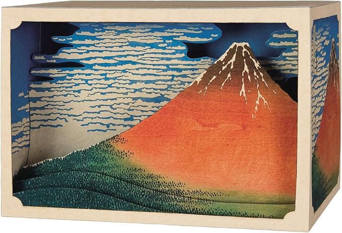 立版古富岳三十六景凯风快晴 红富士 玩具 亚马逊中国