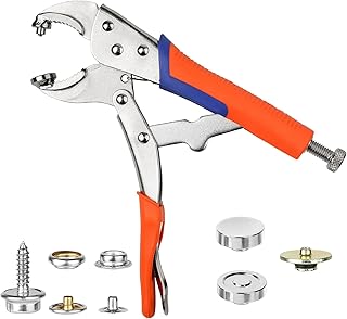 sopnom 重型按扣紧固件工具可调节按扣套件工具副握工具,包括 10 套