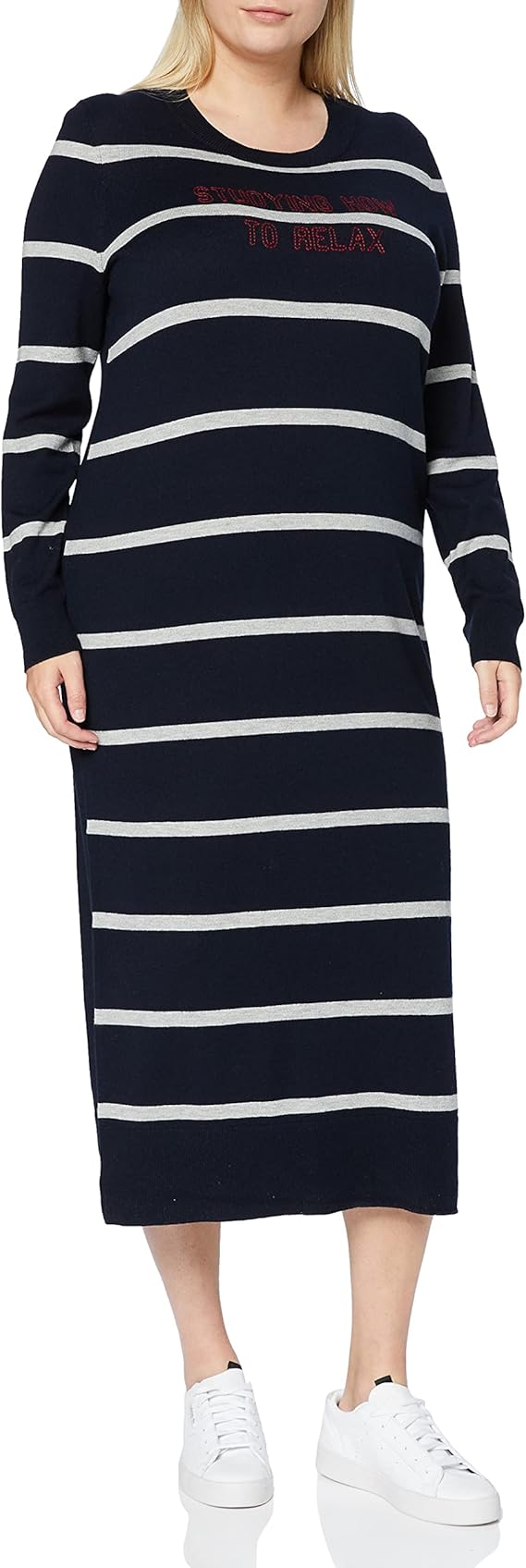 marc o'polo 女士重针织连衣裙,长袖,圆形