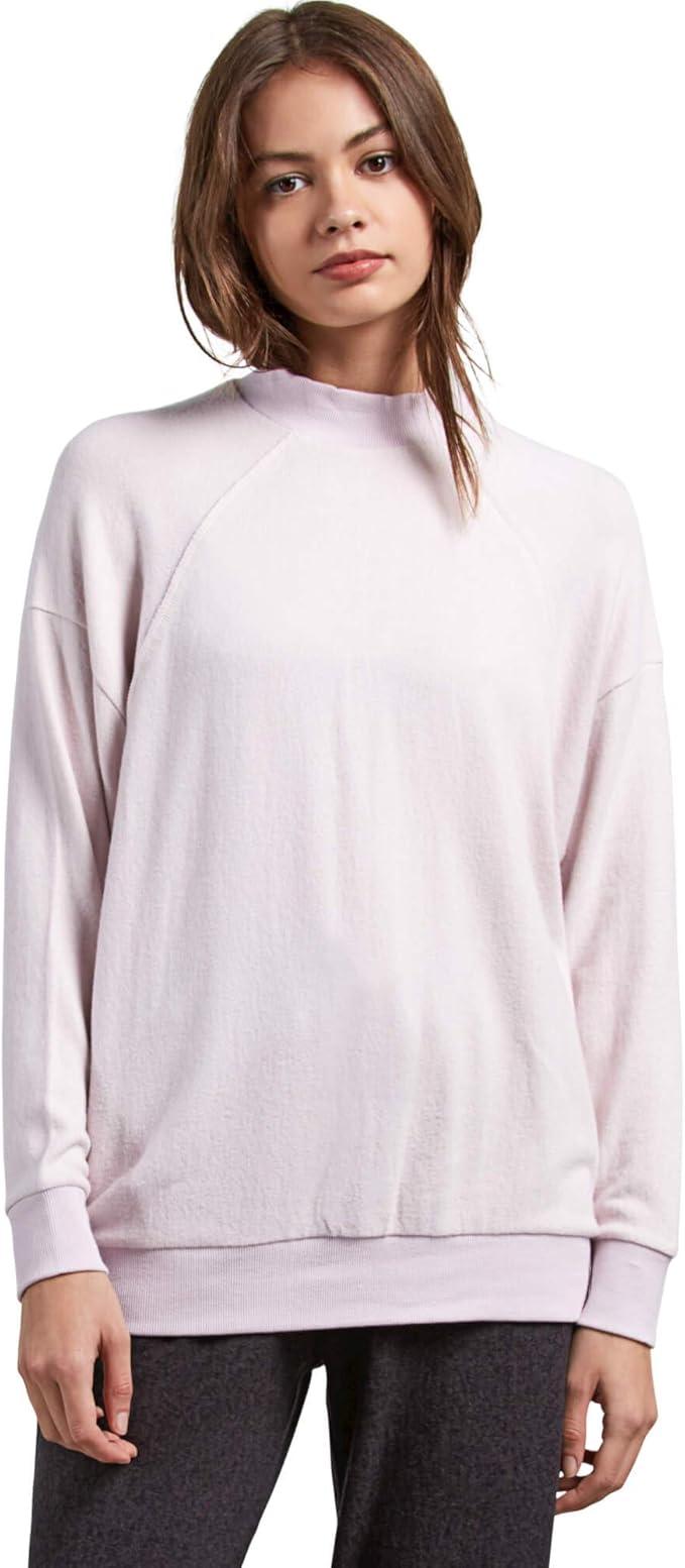 volcom 女式 lil mock 长袖圆领运动衫