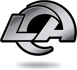 rico industries nfl 洛杉矶公羊镀铬汽车徽章 3d 贴纸