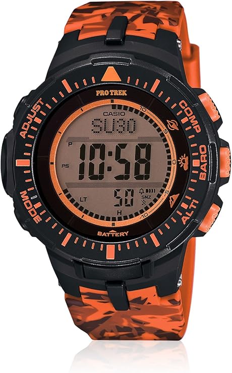 casio卡西欧男式protrektriplesensor数码礼服太阳表nwtprg300cm4d