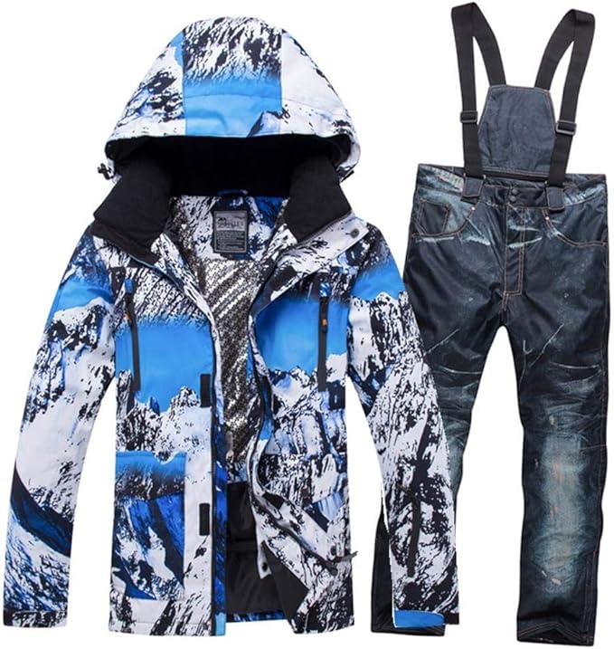 男士滑雪夹克防水登山滑雪滑雪夹克冬季户外防风滑雪服