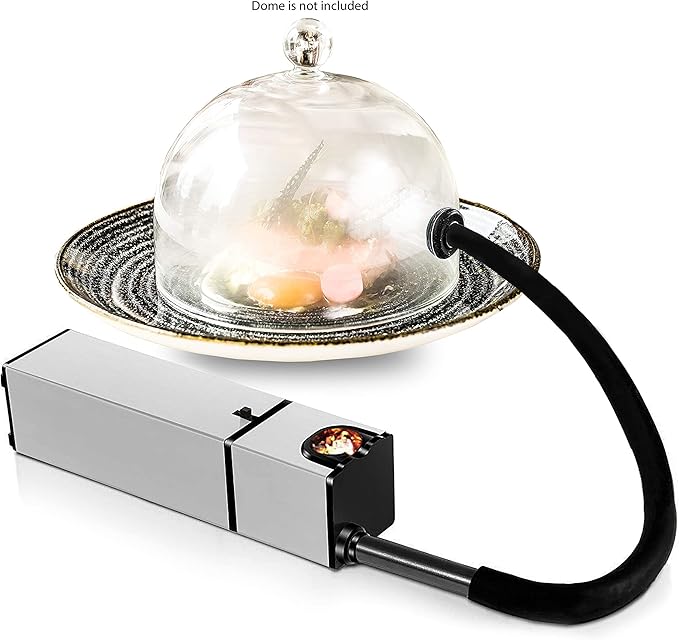 chefhut 鸡尾酒吸烟器迷你烟熏器适用于肉类,食品,饮料,烧烤手持室内