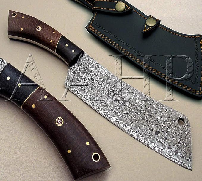 75 英寸手工大马士革切碎刀,约18.