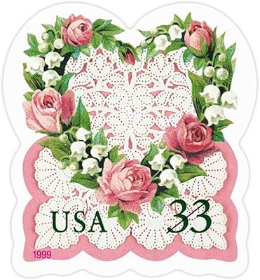 love: victorian heart with roses, lily of the valley and lace