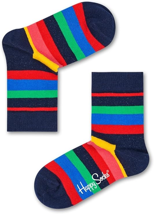 happy socks 男童条纹袜子