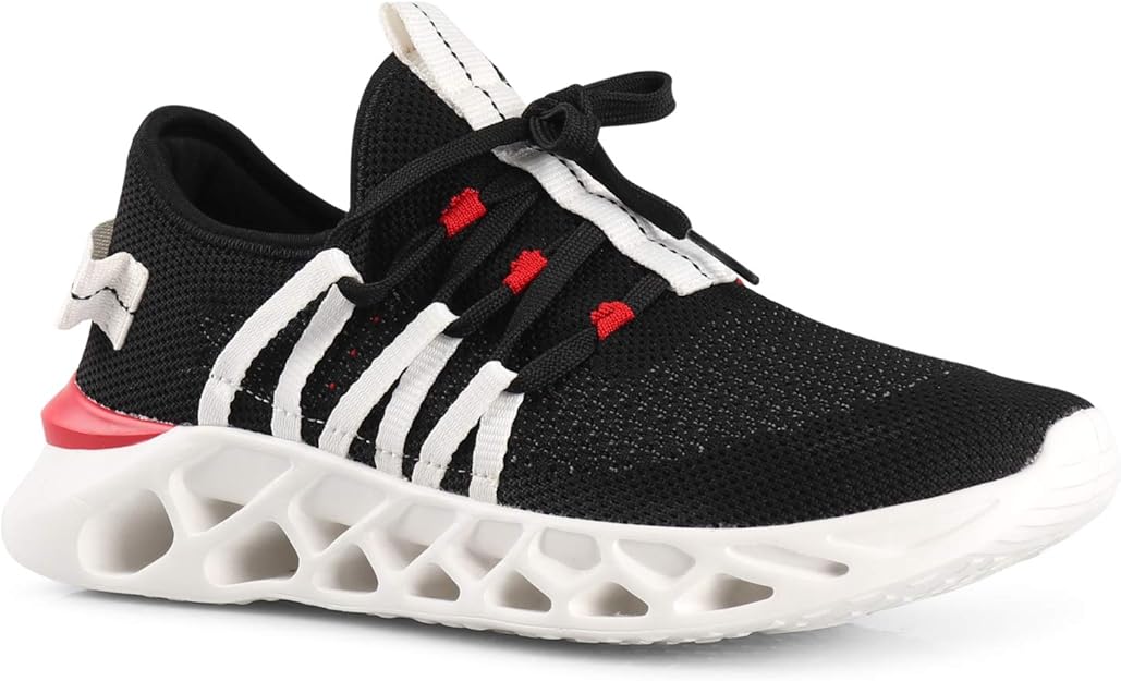 crossmont 轻质运动男士波浪休闲时尚运动鞋