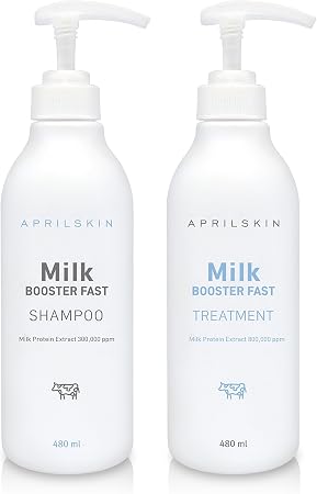 Aprilskin 牛奶增高洗发水和护理套装 天然蛋白 受损发质 16 23 液盎司 亚马逊中国 美容化妆